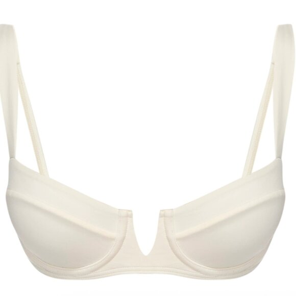 Monday Swimwear - Clovelly Top - White Sand Crinkle - M - Picture 2 of 4